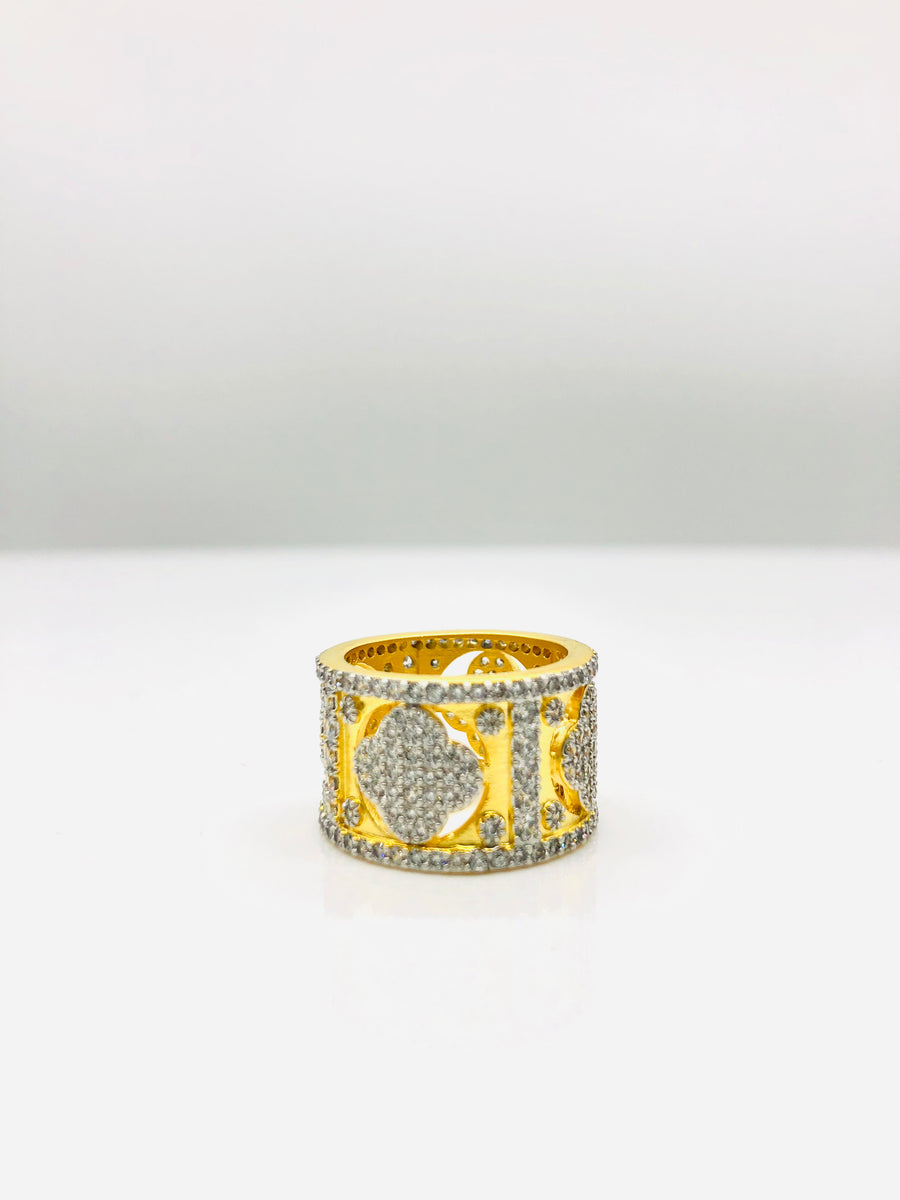 SINGLE THICK BAND WITH CUT OUT ALHAMBRA DESIGN