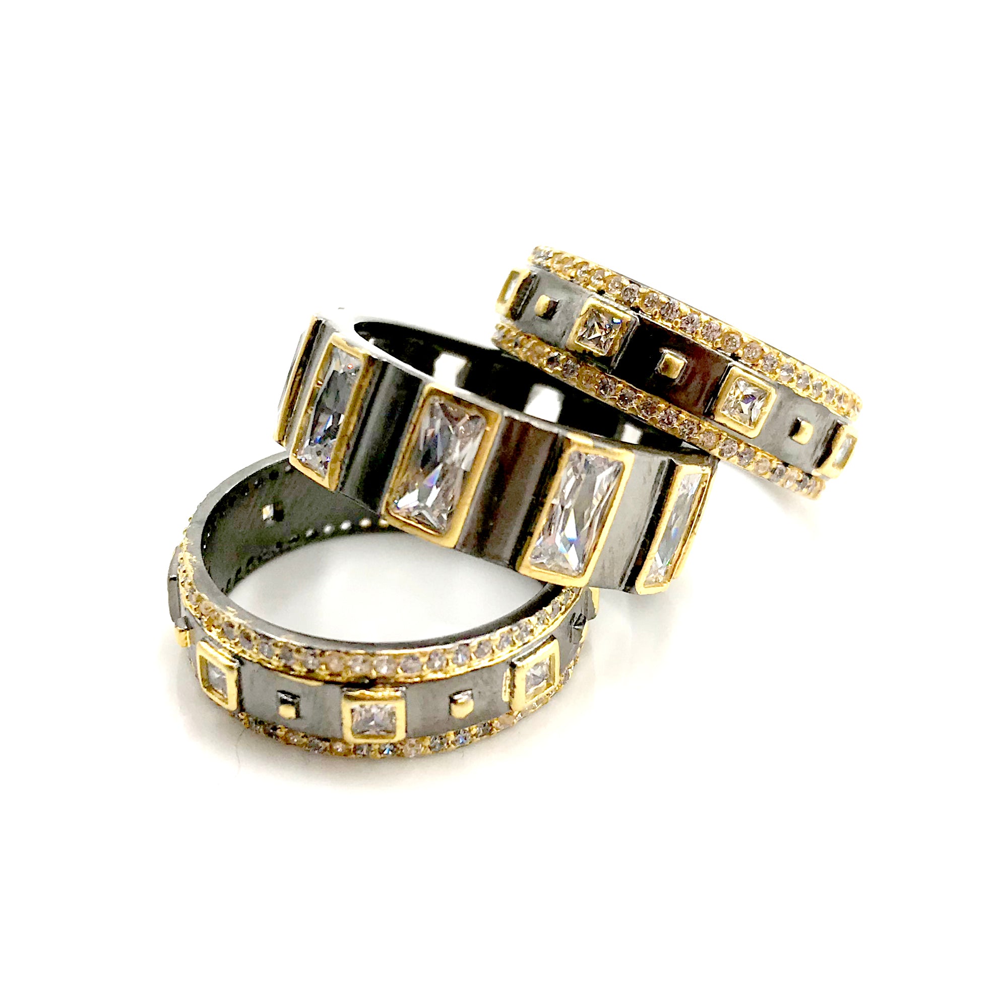 3 Stack CZ Ring Set – Elli Mark Collection