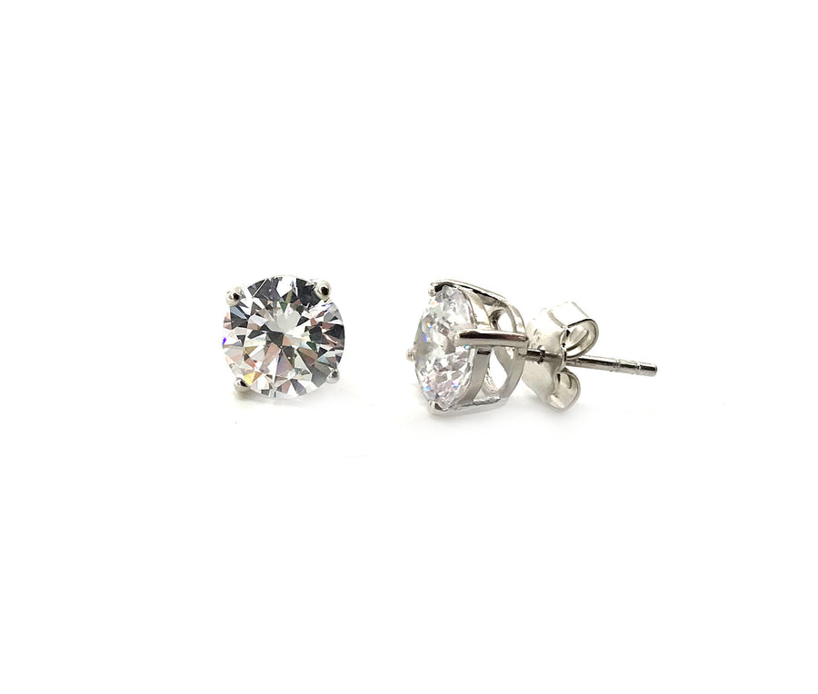 2 Carat CZ Round Stud