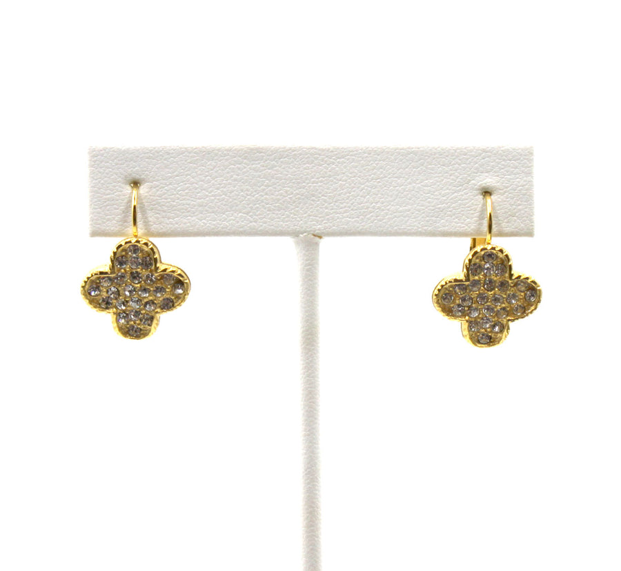 Four Petal Flower Earring on Wire