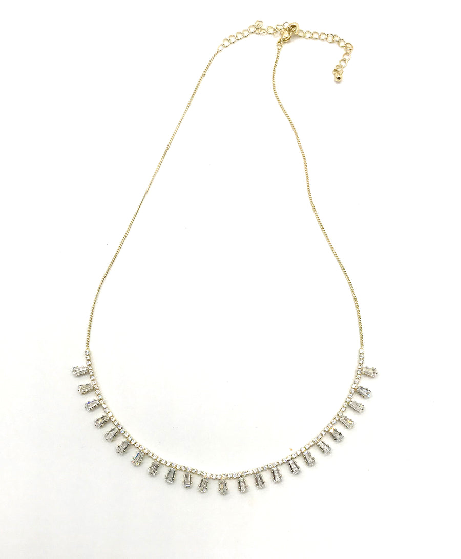 Necklace with Rectangular Stones