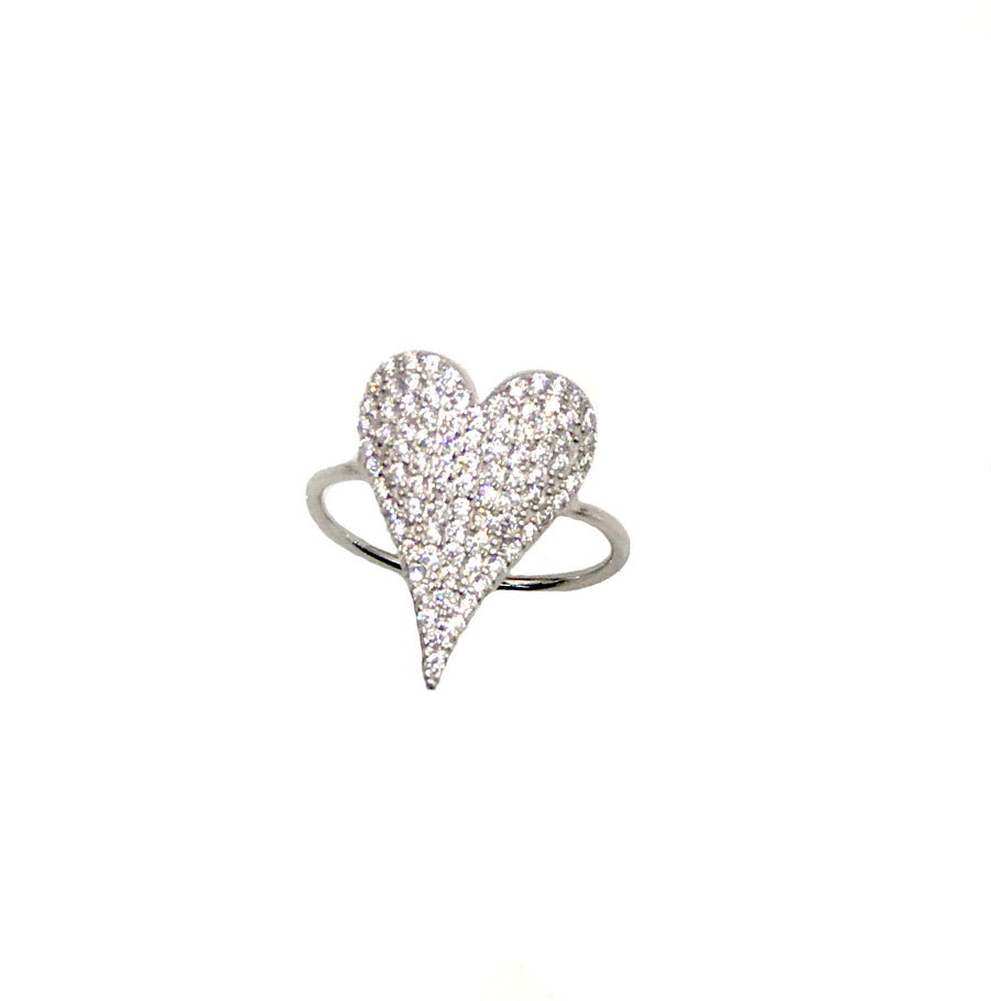 Pave Heart Ring