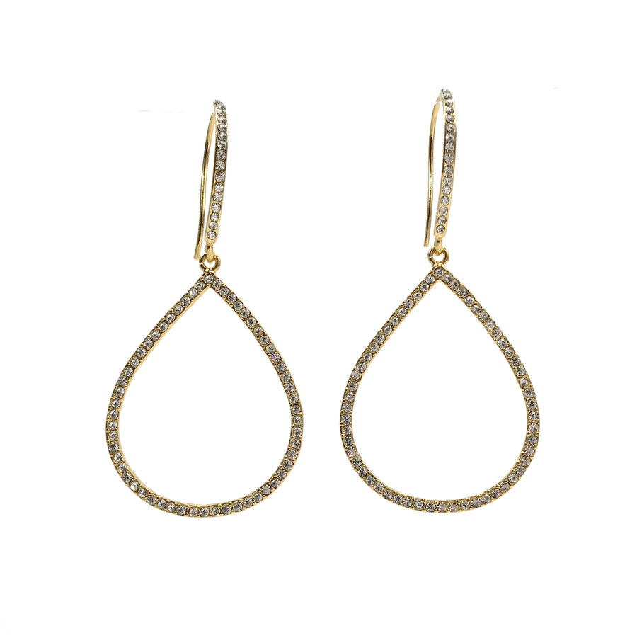 Teardrop Pave Earrings